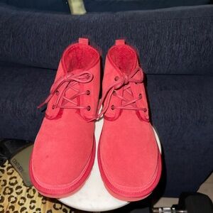 UGG Red Lace-Up Boots
